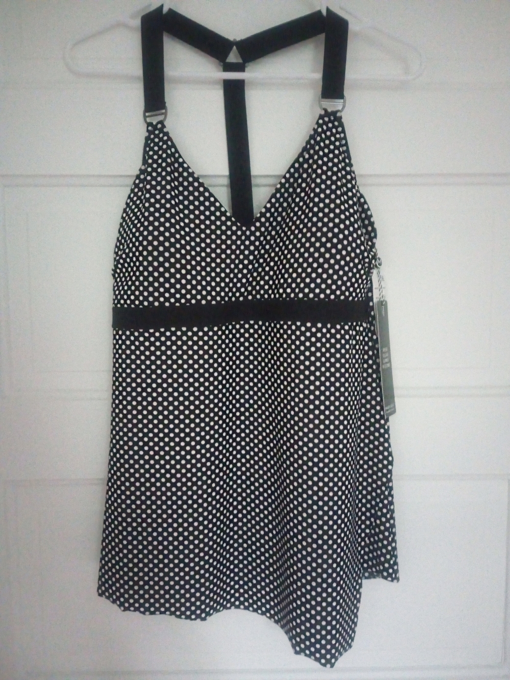 Magicsuit Black & White Polka Dot Women's Swim Top